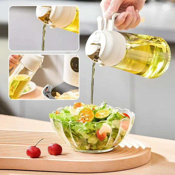 2 in 1 Oil Spray and Mist Bottle for Cooking and Kitchen Use