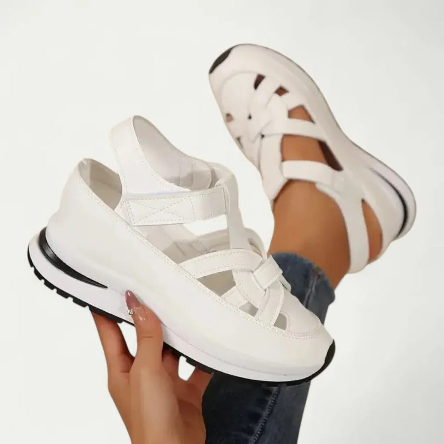 Womens Platform Walking Sandals with Adjustable Straps