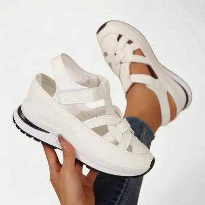 Womens Platform Walking Sandals with Adjustable Straps