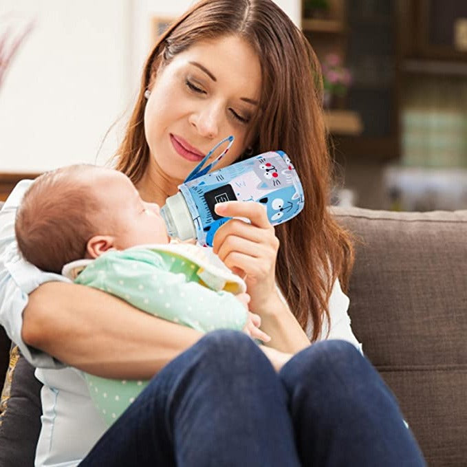 Portable USB Baby Bottle Warmer with 3 Heat Settings for Travel