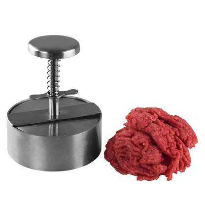 Stainless Steel Burger Press Patty Maker for Grilling and BBQ