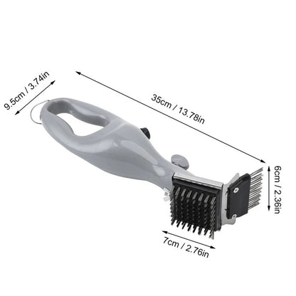 Barbecue Grill Brush with Steam Cleaning and Scrubbing Bristles