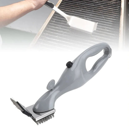 Barbecue Grill Brush with Steam Cleaning and Scrubbing Bristles