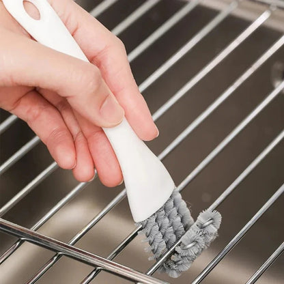 V Shape Grill Cleaning Brush with 3 Scraper for Grates and Racks