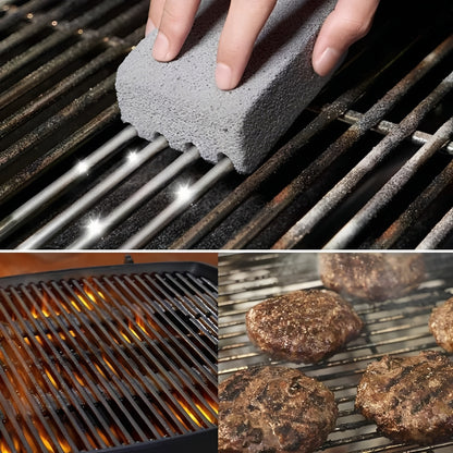 Pumice Stone BBQ Cleaning Brick for Grill Surface Scrubbing, Set of 5