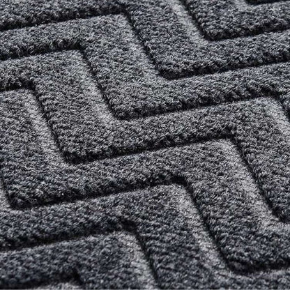 Chevron Pattern Welcome Doormat for Home Entryway