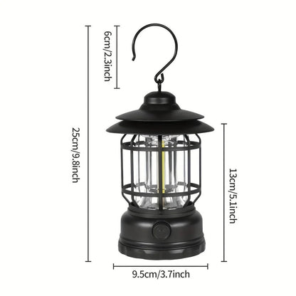 Portable LED Lantern for Camping with Rechargeable Battery and Dimmable Light