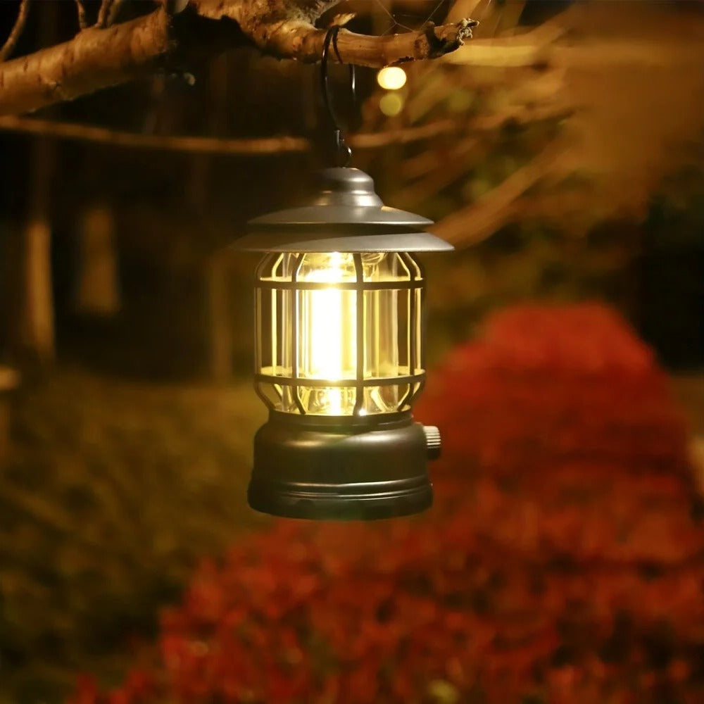 Portable LED Lantern for Camping with Rechargeable Battery and Dimmable Light