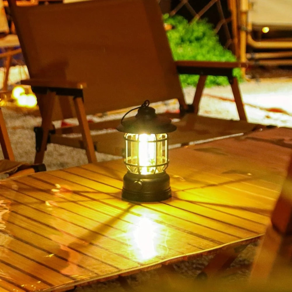 Portable LED Lantern for Camping with Rechargeable Battery and Dimmable Light