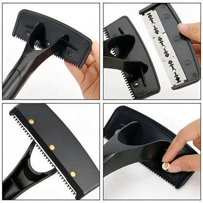 Mens Back Shaver with Extended Long Handle for Easy Reach