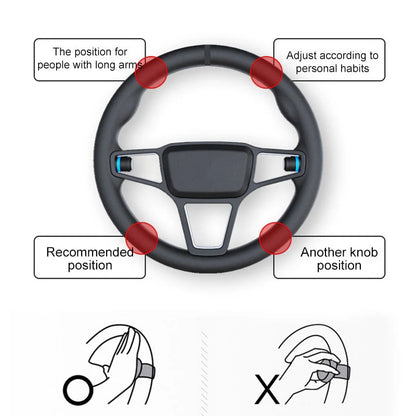 Universal 360 Degree Steering Wheel Spinner Knob with Ball Bearing
