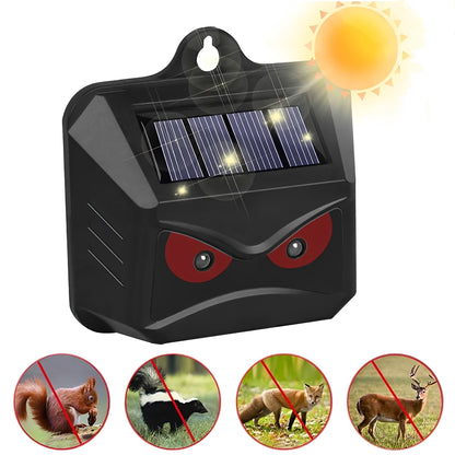 Solar Powered Ultrasonic Animal Repeller, 2 Pack