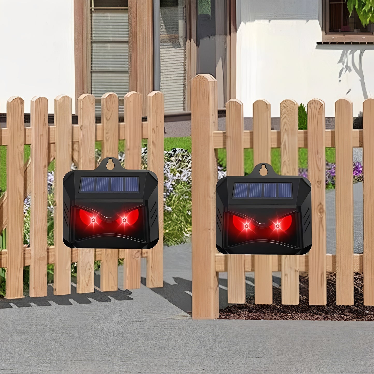 Solar Powered Ultrasonic Animal Repeller, 2 Pack