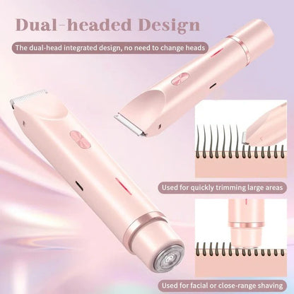 Womens Rechargeable Body Shaver with Bikini Line Trimmer Attachment