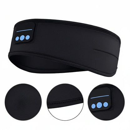 Wireless Audio Headband with Thin Flat Speakers for Sleep and Exercise