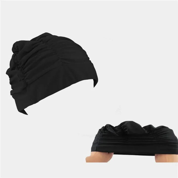 Flexible Swim Cap with Wrinkle-Free Fit for Adults