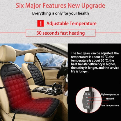 Car Seat Warmer Cushion with Adjustable Heat Settings