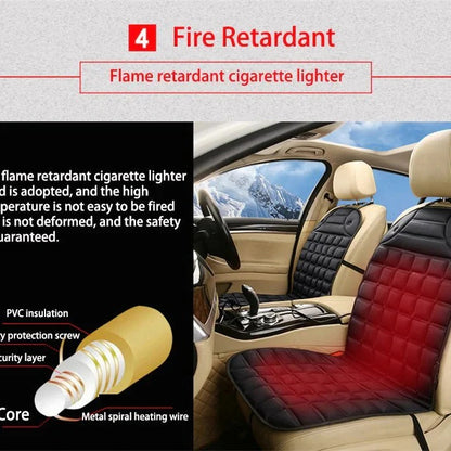 Car Seat Warmer Cushion with Adjustable Heat Settings