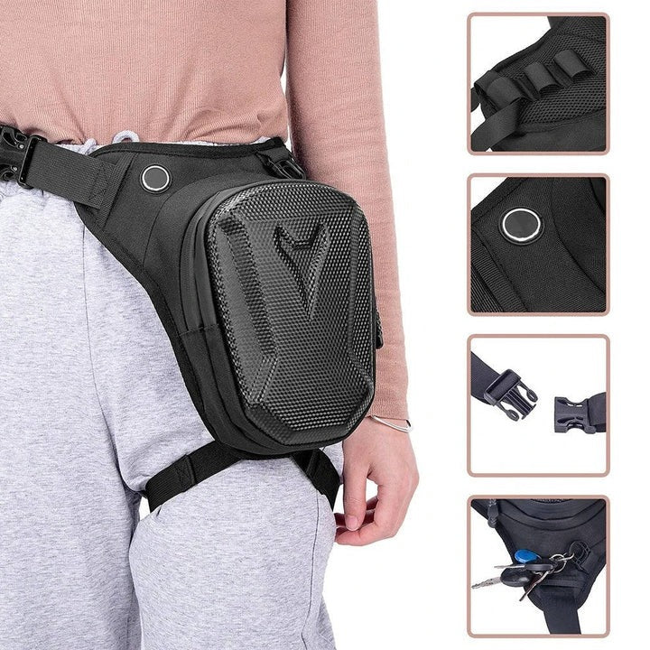 Motorcycle Thigh Bag with Adjustable Leg Strap