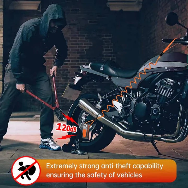Motorcycle Disc Brake Lock with Built-In Security Alarm