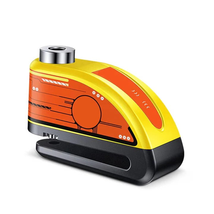 Motorcycle Disc Brake Lock with Built-In Security Alarm