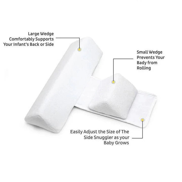 Newborn Baby Side Sleeper Positioning Wedge with Supportive Cushion