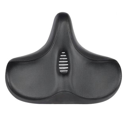Wide Padded Bicycle Saddle with Ergonomic Support for Long Distance Rides