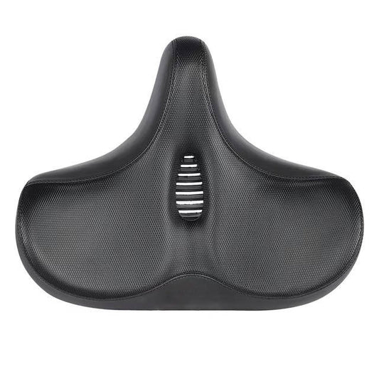 Wide Padded Bicycle Saddle with Ergonomic Support for Long Distance Rides