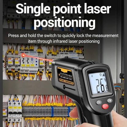 All in One Infrared Laser Thermometer for Non Contact Surface Temperature