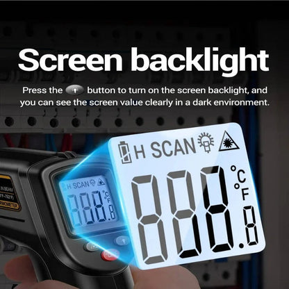 All in One Infrared Laser Thermometer for Non Contact Surface Temperature