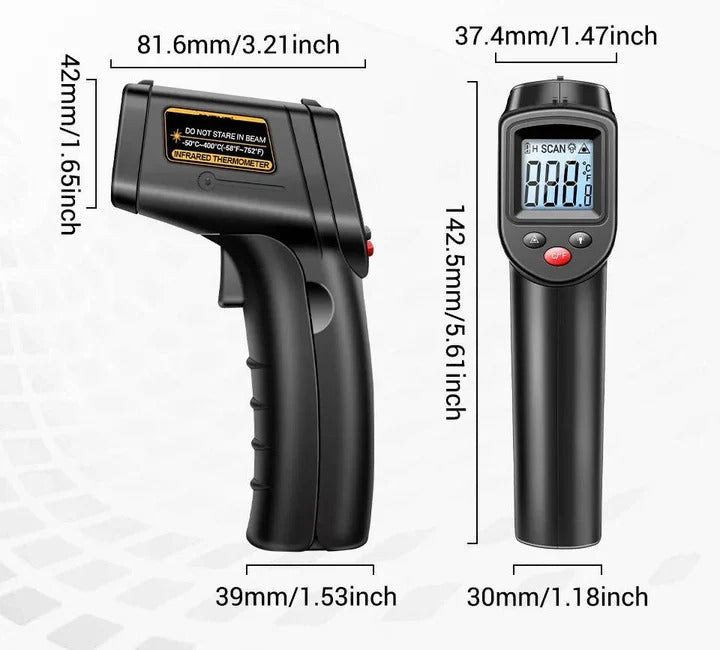 All in One Infrared Laser Thermometer for Non Contact Surface Temperature
