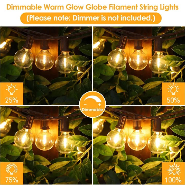 Outdoor Decorative LED String Lights for Patio and Garden