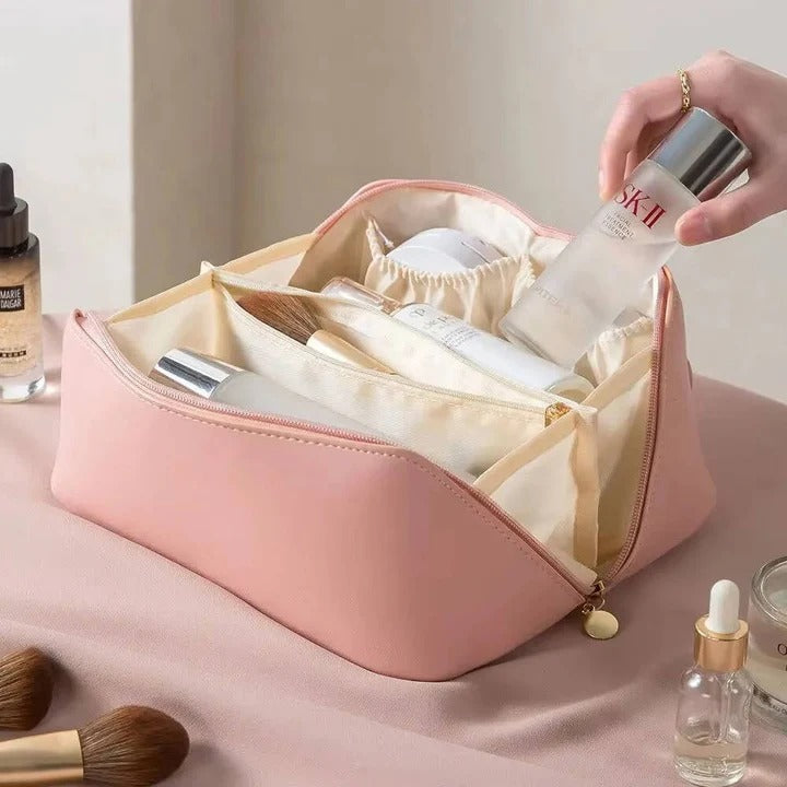 Clear Makeup Organizer Bag with Multiple Compartments