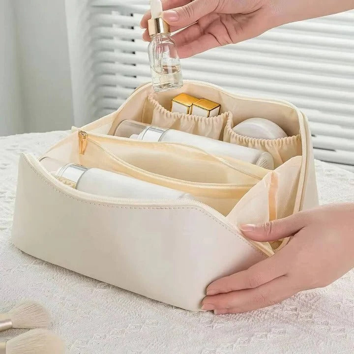 Clear Makeup Organizer Bag with Multiple Compartments