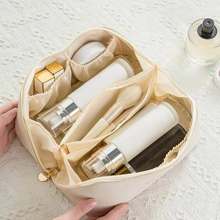 Clear Makeup Organizer Bag with Multiple Compartments