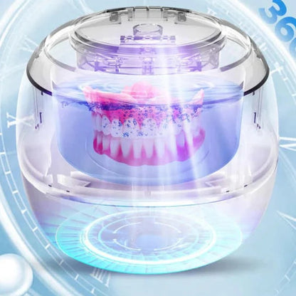 Ultrasonic Denture Cleaning Device with Vibration Technology