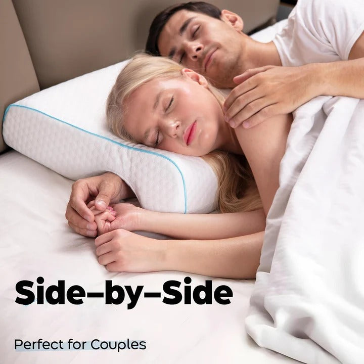 Couples Cuddle Pillow with Arm Tunnel and Orthopedic Support