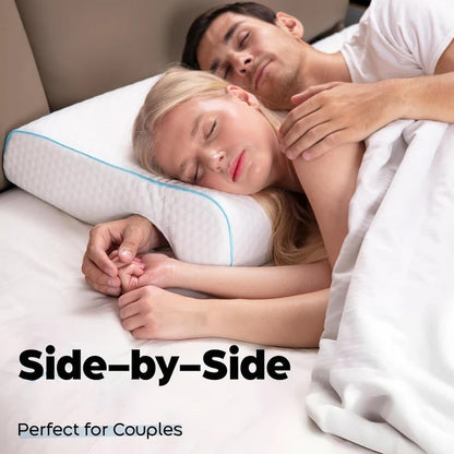 Couples Cuddle Pillow with Arm Tunnel and Orthopedic Support