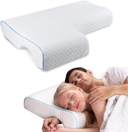 Couples Cuddle Pillow with Arm Tunnel and Orthopedic Support