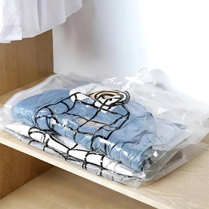 Space Saving Hanging Vacuum Seal Storage Bags, Set of 4 for Wardrobe Organization