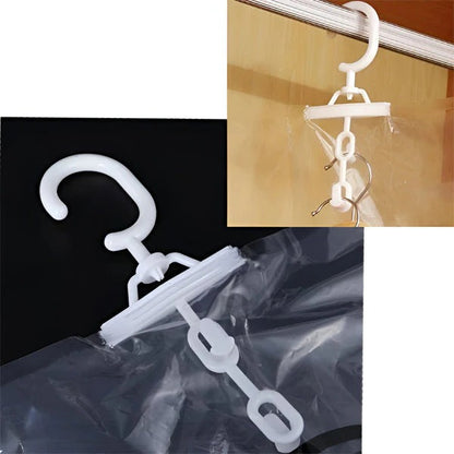 Space Saving Hanging Vacuum Seal Storage Bags, Set of 4 for Wardrobe Organization