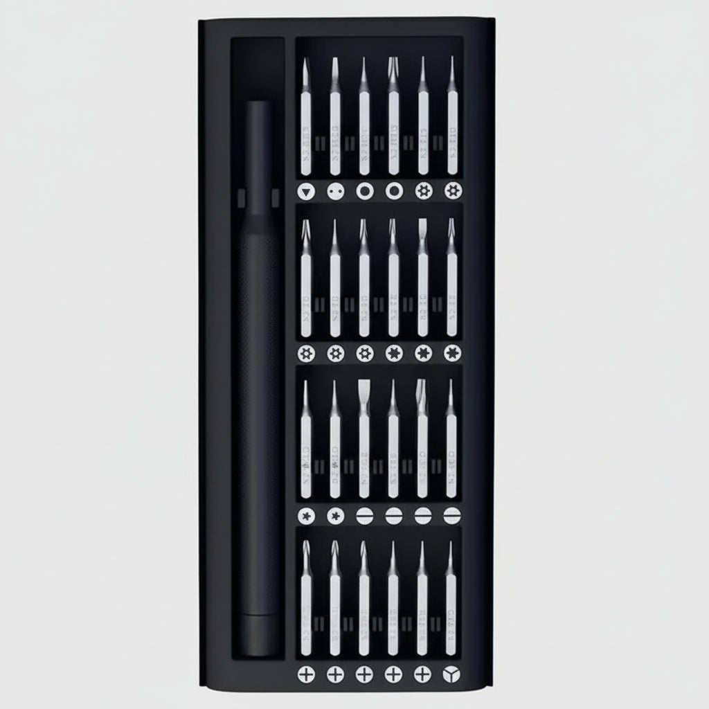 Compact Precision Screwdriver Kit with 48 Bits for Repair and Electronics