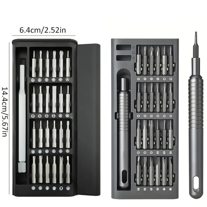 Compact Precision Screwdriver Kit with 48 Bits for Repair and Electronics