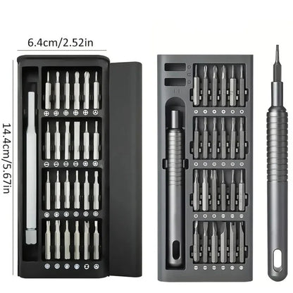 Compact Precision Screwdriver Kit with 48 Bits for Repair and Electronics