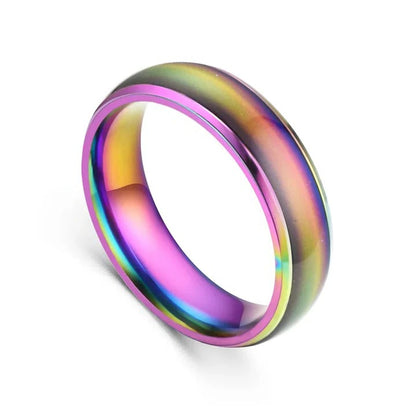 Unisex Mood Ring with Color Changing Temperature Band
