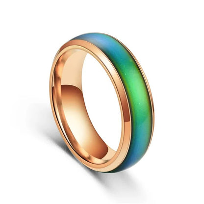 Unisex Mood Ring with Color Changing Temperature Band