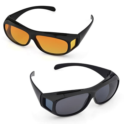 Anti-Glare Polarized Driving Glasses with Enhanced Low-Light Vision