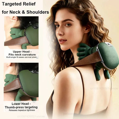 4D Shiatsu Neck and Back Massager with Heat Function