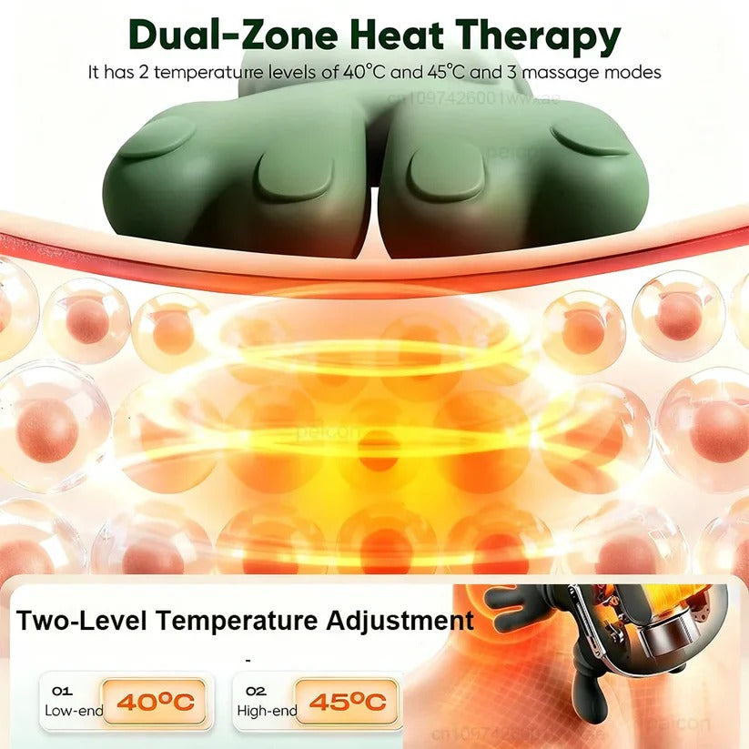 4D Shiatsu Neck and Back Massager with Heat Function