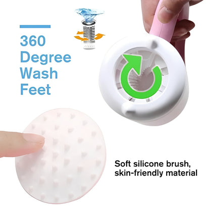 Portable Silicone Dog Paw Washer with 360 Degree Cleaning Bristles